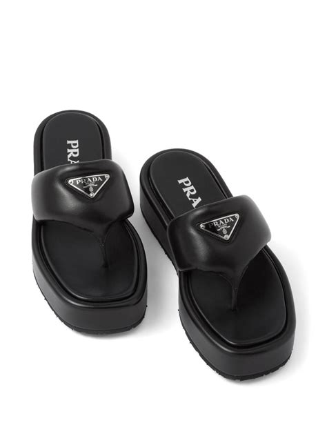 Prada soft padded sandals